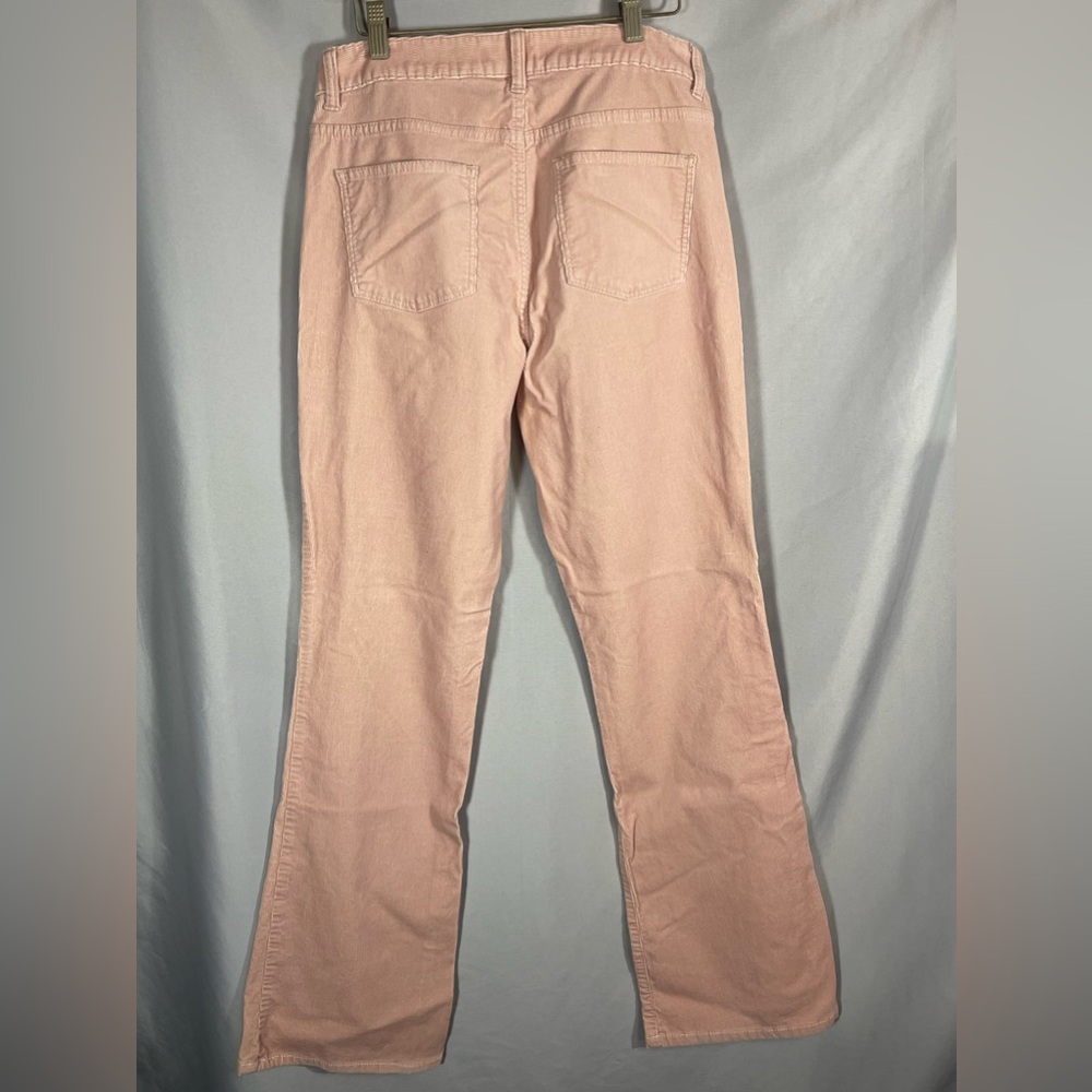 Talbots Pants Womens Corduroy Light Pink Signature Boot Cut Retro Sz 10L Tall - Picture 3 of 8